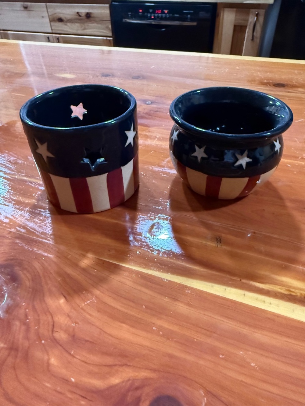 Americana candle holders
